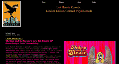 Desktop Screenshot of lasthurrahrecords.com