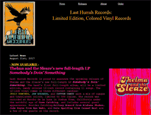 Tablet Screenshot of lasthurrahrecords.com